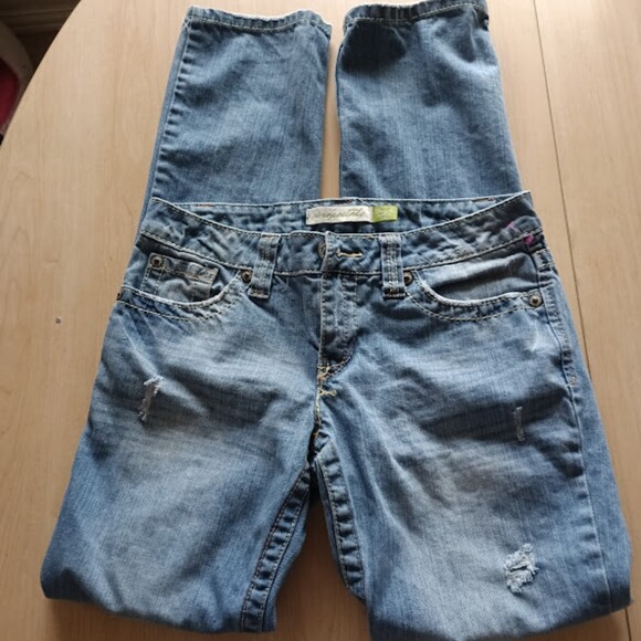 Aeropostale 5/6 Regular Bayla Skinny Leg Distressed Women's Jeans RN 126671 - Picture 1 of 16